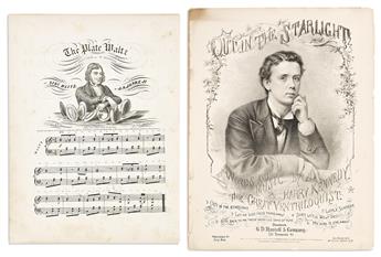 (MAGIC.) Group of sheet music relating to early magicians.